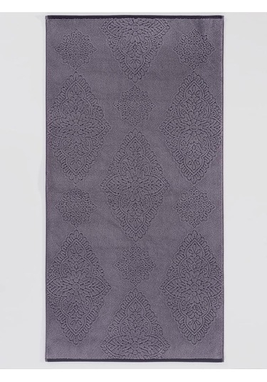 Pamuk Tekli Havlu Jakarlı Karna Premıum Vance - 70 X 140 Lila