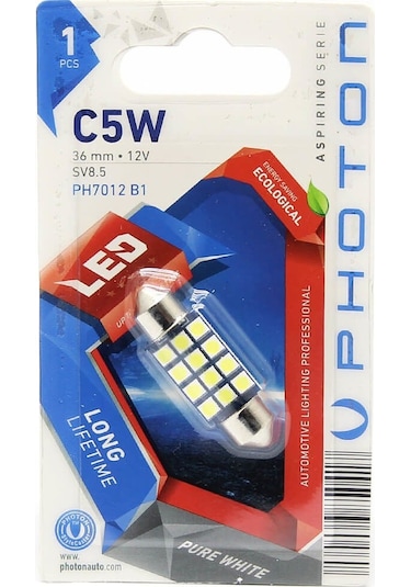 Photon C5w 36mm 12v Canbus 6 Smd Led Sofit Ampul - Beyaz - Tekli Blister Ph7012 B1