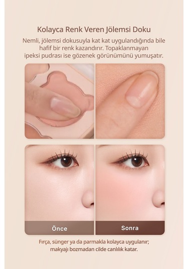 Dasique Karıştırılabilir Renk Tonlarına Sahip 4lü Jel Allık Blending Mood Cheek 17 Mauve Bear 17 Mauve Bear