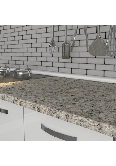 Decoraktiv Mini 120 Mdf Hazır Mutfak Dolabı - Tezgah Dahil - Naturel Pera Meşe
