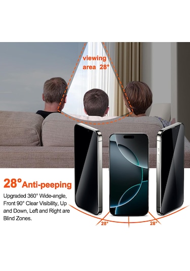 İphone Uyumlu 16 Pro Max Hayalet Cam Ekran Koruyucu Otomatik Hizalamalı