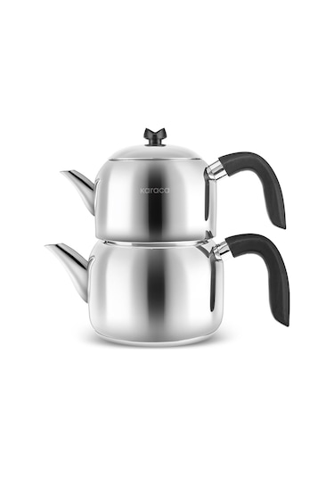 Karaca  Laris Mini Boy İndüksiyon Tabanlı Çaydanlık Takımı Siyah