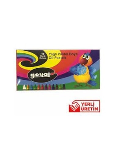Goyal Pastel Boya Karton 12 Renk Yuvarlak PTL-102 Altın