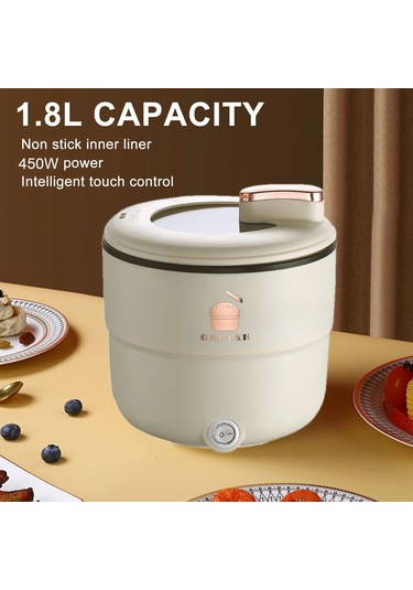 Pirinç Pişirici Çok Fonksiyonlu 1.8l Çift Katlı Haşlanma