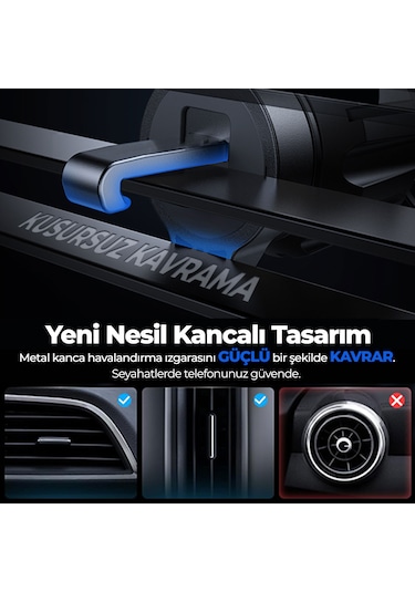 Woyax By Deji Mıknatıslı Kancalı Araç İçi Telefon Tutucu