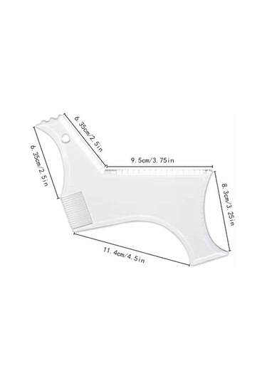 Erkekler Sakal Şekillendirici Şablon Erkekler İçin Sakal Tarağı Hafif Ve Esnek Hepsi Bir Arada Araç Sakal Şekillendirme Aracına Uyuyor