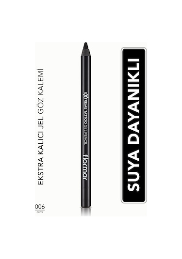 Flormar Extreme Tattoo Akmayan Kajal Göz Kalemi 006 Onyx