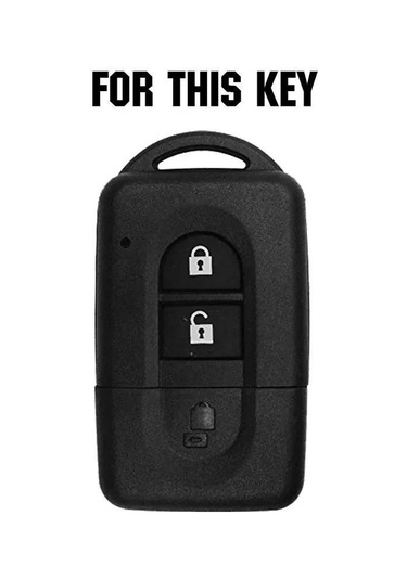 Singree Nissan 3 Tuşlu Anahtar Kılıfı Silikon Koruyucu - Yırtılmaya Dayanıklı, Kolay Kurulum, 10 Yıllık Ömür - Pathfinder, Qashqai, X-trail Vb. Uyumlu