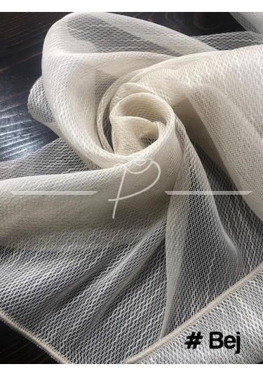 Tül Perde Nire Desen Düz Armür Etek Kurşun Sarım 4 Renk Çok Renkli