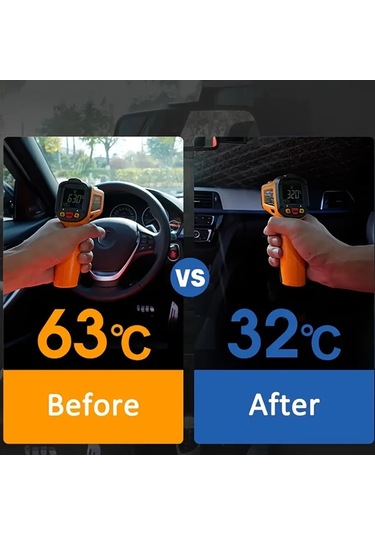 Chuangyinshop 1 Adet Suv Mpv İçin Katlanır Titanyum Alaşımlı Oto Güneşlik Dayanıklı Yalıtımlı