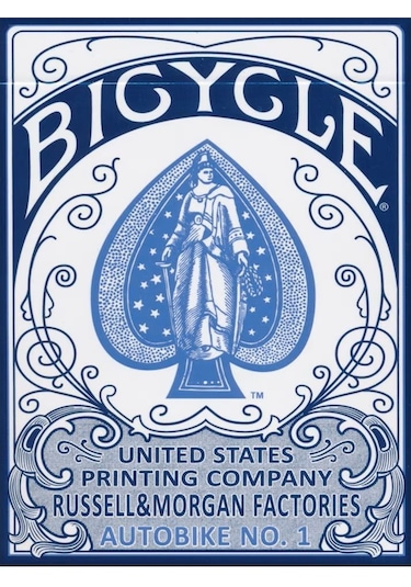 Bicycle Russell&morgan Autobike No.1 - Mavi Oyun İskambil Kartı
