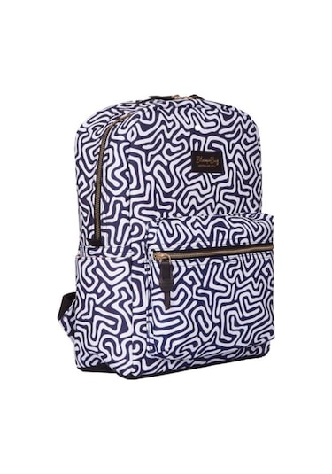 Bloominbag Digi Lab 13-14 İnç Laptop / Macbook Sırt Çantası Mavi - Beyaz