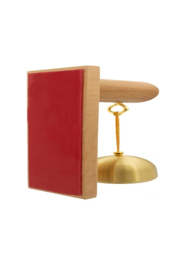 Ximistore9 Ahşap Ve Bakır Zil, Dükkan Giriş Alarmı, Ev Dekoru - Doğal Fıstık Ağacı, El Çileli