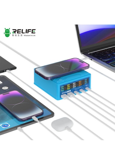 Relife Rl-304r 260 Watt 5 Portlu Wireless Özellikli Akıllı Şarj İstasyonu