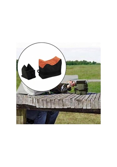 Pazly 2 Adet Siyah Atış Poligonu Kum Torbası Seti, Piknik İçin Siyah