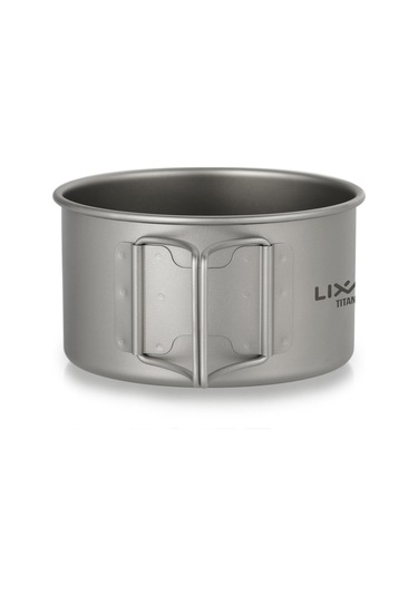 Açık Kamp Yürüyüş İçin Lixada Titanyum Kase Katlanır Kolları Akşam Yemeği Gıda Kabı M - 550ml Çok Renkli