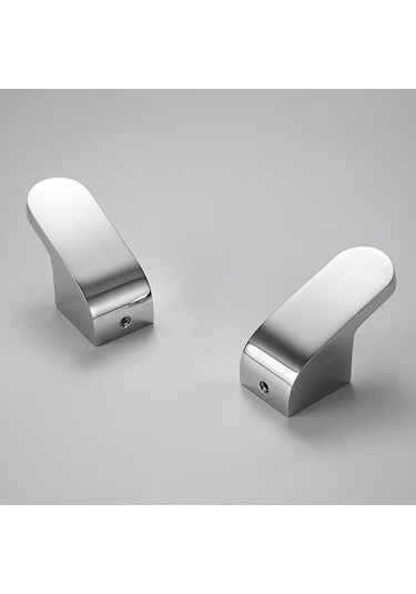 Dancemonkey Cbtx 1 Adet Banyo Havlusu Kancası - Duvara Monte Pirinç Kanca, Gümüş Renk, Mutfak & Banyo İçin Gümüş