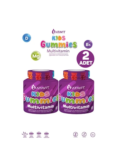 Atavit Kids Multivitamin 60 Gummies 2 Adet