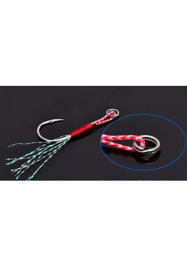 Jig Assist İğne - 3 Adet - Jig Yardımcı Kanca 26g - 40gr Arası