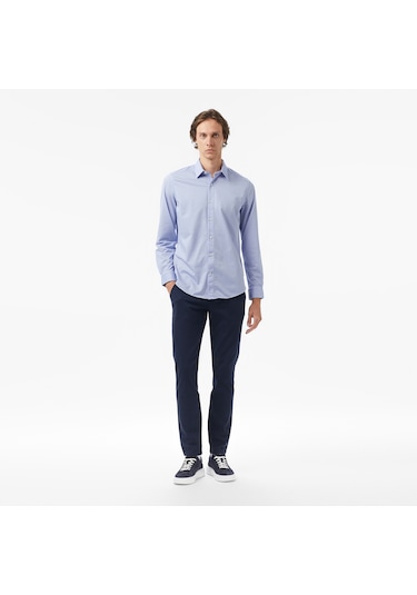 Nautica Erkek Mavi Slim Fit Gömlek Düz W57430t Mavi