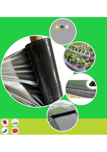 Malç Naylonu, 100 Metre, Kalın 80 Mikron 130 Cm Malç Naylonu