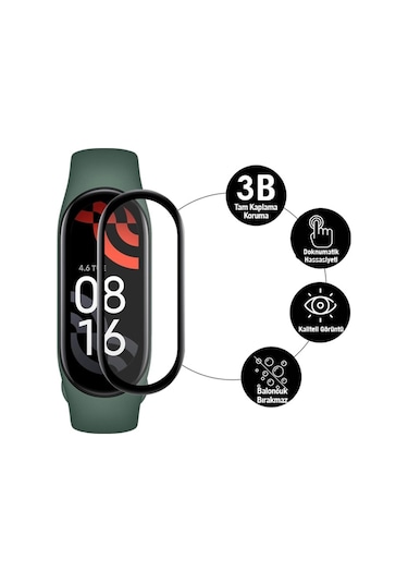 Xiaomi Mi Band 7 3D Full Kaplama Ekran Koruyucu PET+PMMA