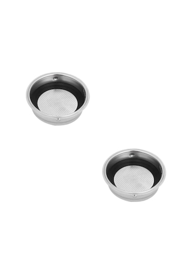 1/2/3/5 Kahve Makinesi Siyah Halkalı Basınçlı Filtre Sepeti 1 Fincan Çapı 51 Mm 2'li Set Diğer