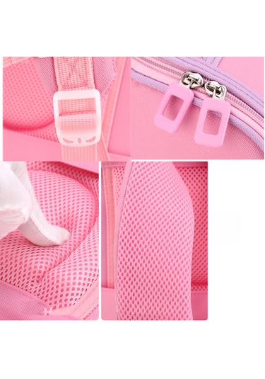 Econicword Okul Çantası Tekerlekli Sırt Çantası Arabası Öğrenci A