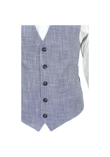 Mentor Regalo Erkek Yelek V Yaka Lacivert Desenli 50612 L