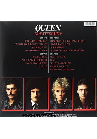 Queen - Greatest Hits Remastered - Black Vinyl 2 Plak Plak