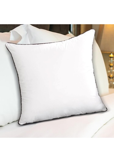 Suntek Yastık Ek Parçası Rahat Kare Pamuklu Atkı 55cmx55cm-1100g-mor-kenar Mor Kenar