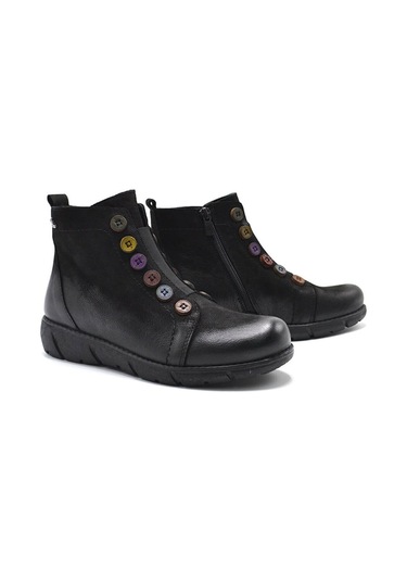Venüs 1953791k-22k Kadın Deri Bot 1953791K-R13205 Siyah