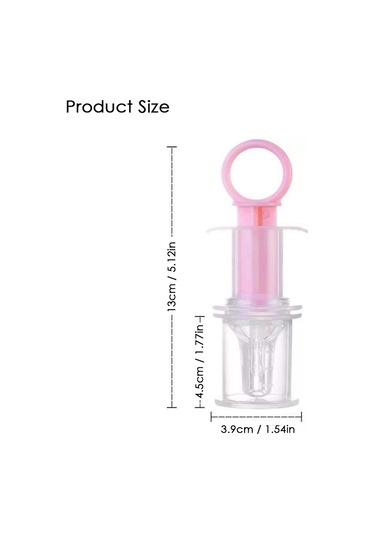 Springsun Bebek İlaç Şırıngası - Yumuşak Silikon Emzikli, 10ml Kapasiteli, Doğru Dozaj İçin Dereceli