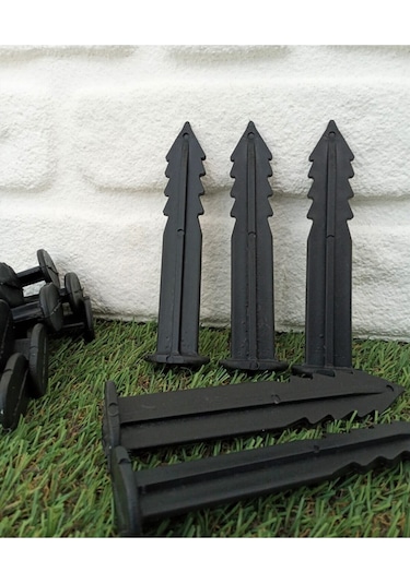 Hd Gurup Çim Ayırıcı Kazığı 50 Adet Çim Ayracı Kazığı Çim Sınırlayıcı Kazığı Çivi