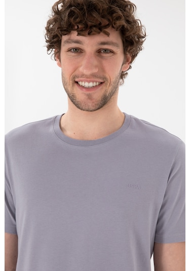 U.S. Polo Assn. Erkek Regular Fit Bisiklet Yaka Gri Basic Tişört 50305928-VR024 U.S. Polo Assn. Erkek Regular Fit Bisiklet Yaka Gri Basic Tişört 50305928-VR024
