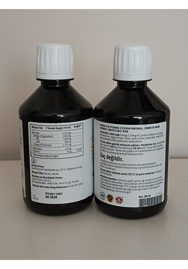 Zinzino Balanceoil+ Yeni Nesil Omega 3 Balık Yağı 2 x 300 ML