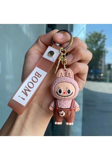 Novahub Labubu Sevimli Küçük Koyun Anahtarlık, Öğrenci Sırt Çantası Kolye, Zarif Küçük He 8, Moda Pvc Keychain