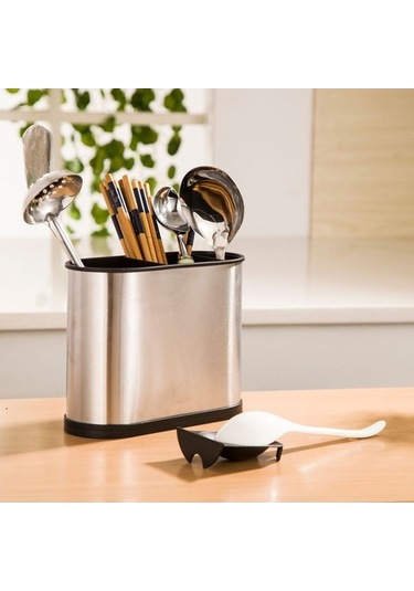 Dancemonkey Paslanmaz Çelik Küçük Mutfak Ev Sofra Saklama Kutusu Gri