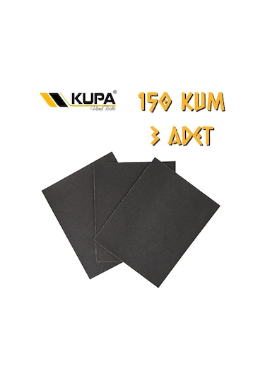 Kupa Su Zımparası A150 Kum - 3 Adet