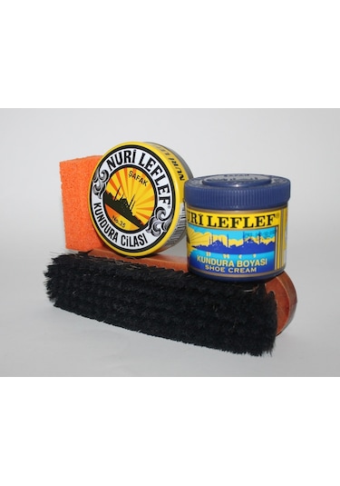 Şafak Leflef Ayakkabı Boya Takım Siyah Siyah