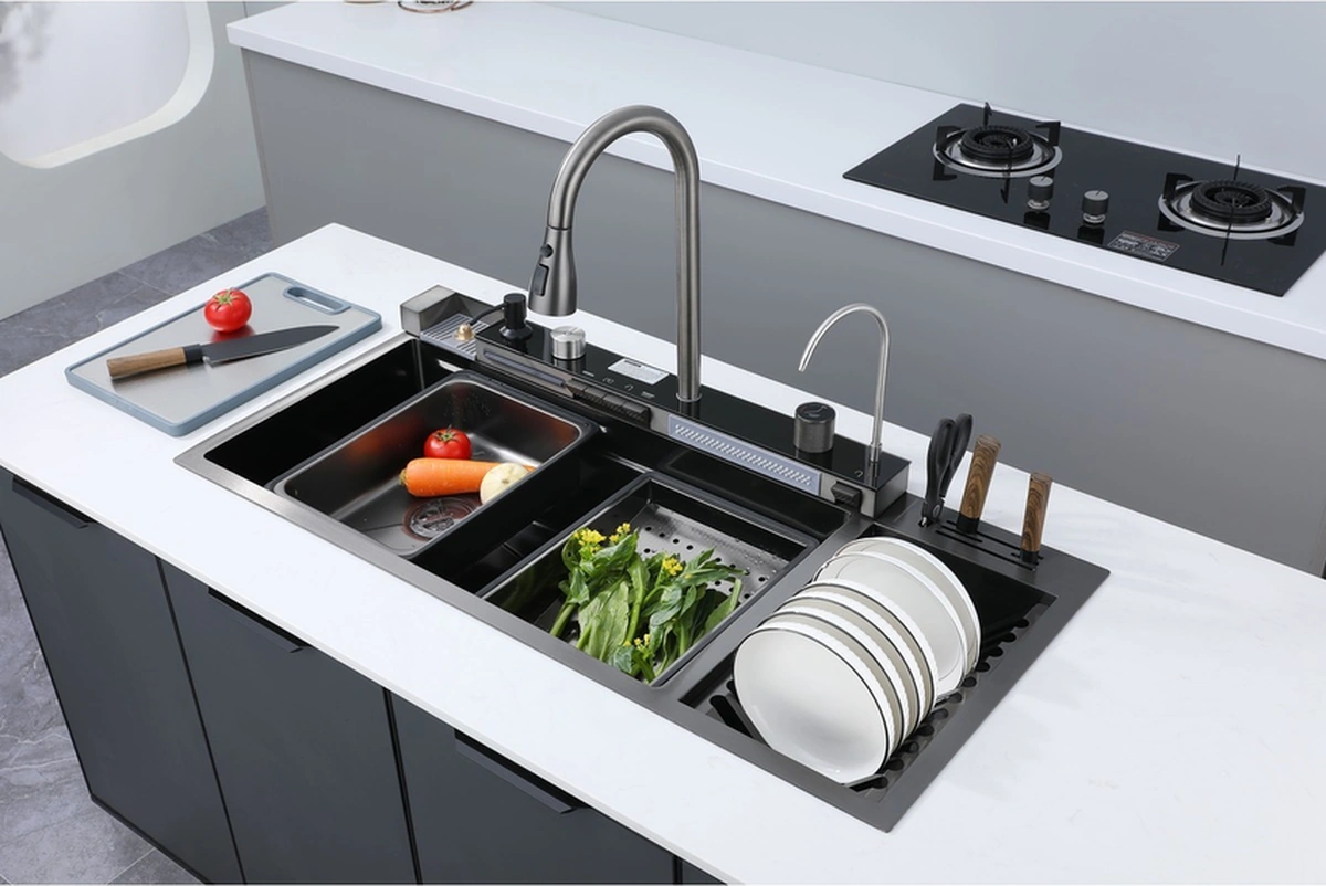 Boheme Marley Bıçaklıklı Evye 100 460 Cm Antrasit