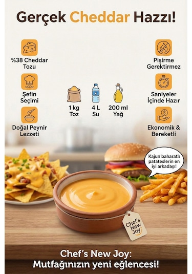 Cheddar Sos 1000 G X 12 Adet - 1 Koli Koli Bazlı Avantaj Paketi