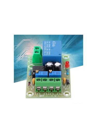 Gajeena Xhm601 12v Akü Şarj Kontrol Modülü, Aşırı Şarj Korumalı, Otomatik Başlangıç/kesme 10.5-11.5v/14.4-14.8v , Enerji Tasarruflu Led Gösterge