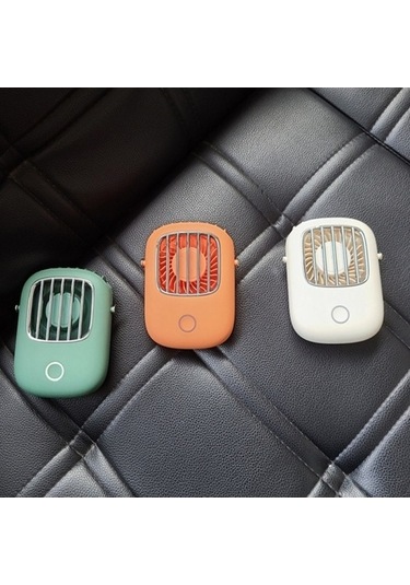 Ebitda Mini Usb Şarjlı El Tipi Fan, Klipsli Soğutma, Ayarlanabilir Hız, Beyaz/yeşil/turuncu