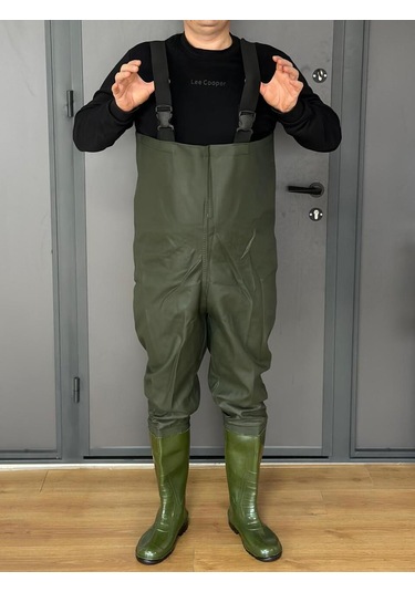 Askılı Bahçıvan Tulum, Çizmeli, 3.8 Mm Mebran Kaplama