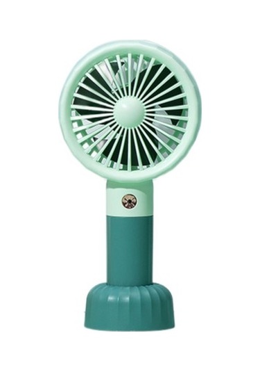 2600 Mah Plastik El Fan, Öğrenci Yurtları Için Şarj Edilebilir Basit Taşınabilir Rüzgar Fanı Yk8e6f Yeşil