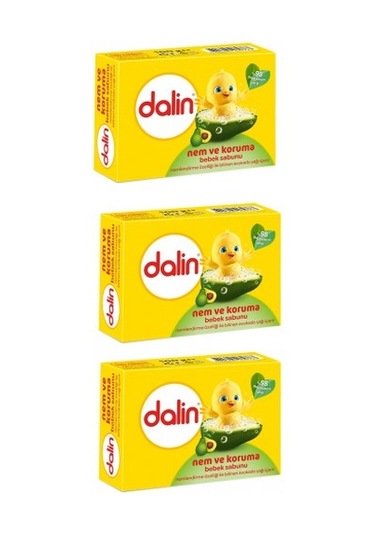 Dalin Avokadolu Nem ve Koruma Bebek Sabunu 100 G x 3