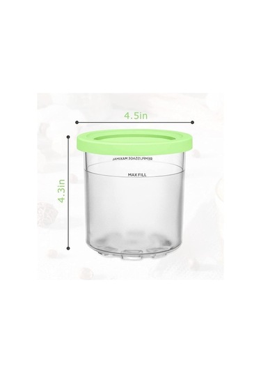 Flybuy Nc300, Nc301 Ve Nc299amz Serisi İçin Yedek Pintler Ve Altın Kapaklar Ninja Creami 16 Oz Pint Kapılar - Dondurma Makinesi Uyumlu Altın