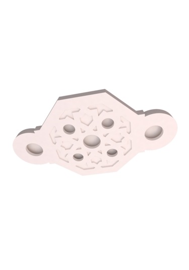 Motifpiyer Tavan Led Spotlu Göbeği-14-55x95cm-sekizgen