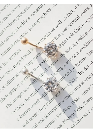 Marıola 925 Ayar Gümüş Üzerine Altın Kaplama Yüzük Piercing 26271158 Altın